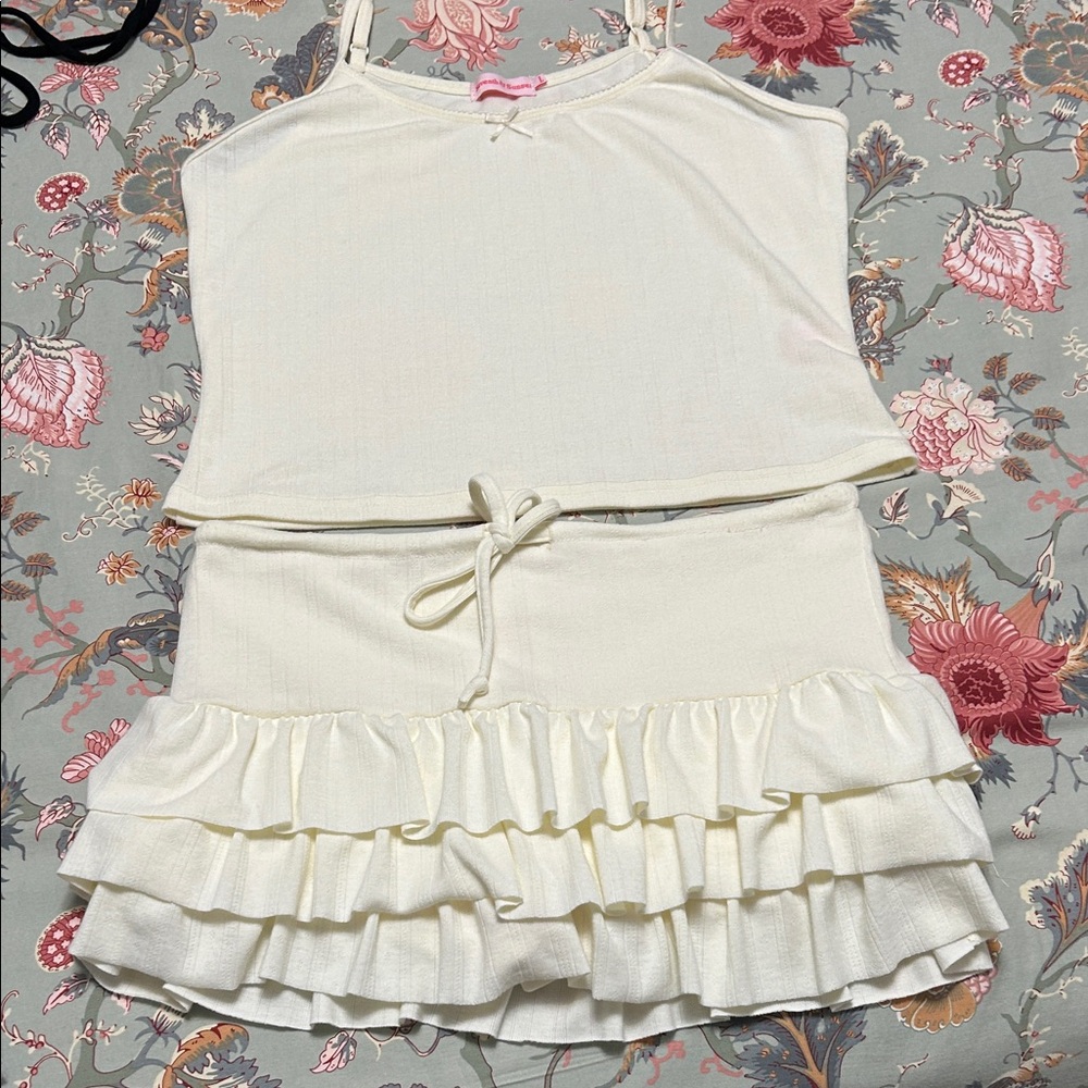 Elegant Cream Sleepwear Set